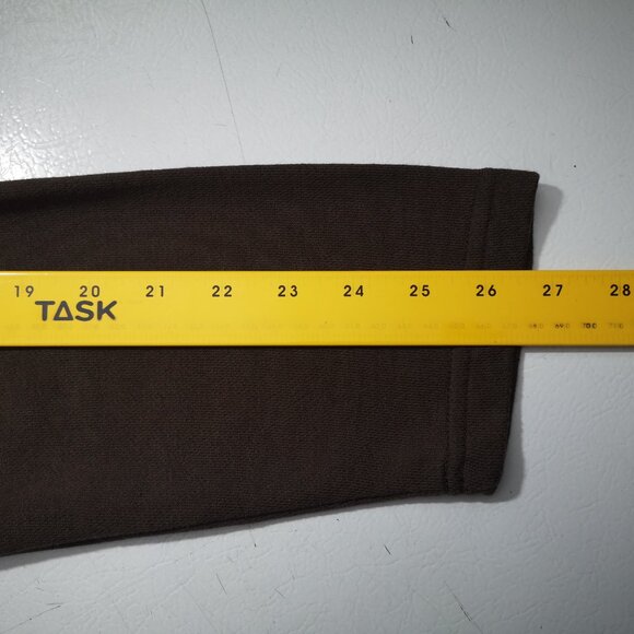 Talbots Petites Ladies Size 1X Dark Brown V-neck Terry Lined Made in Korea Top - Picture 9 of 10